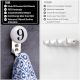 Number Ceramic Hooks -9